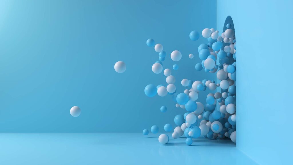 Blue bubbles